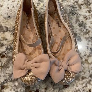 Cat and Jack gold glitter shoes- toddler size 11